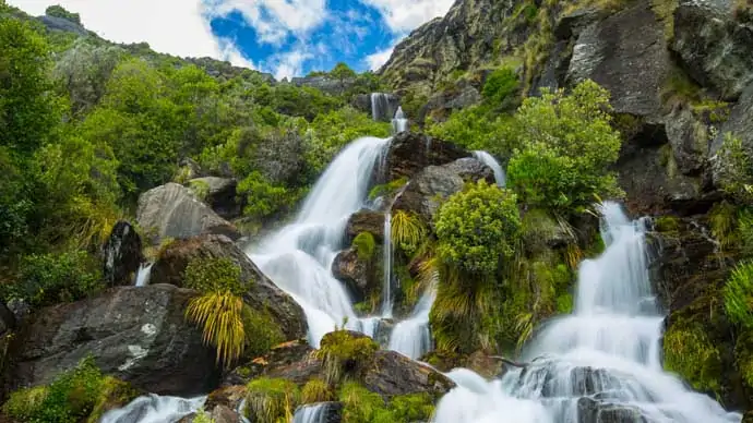 Wasserfall in Neuseeland