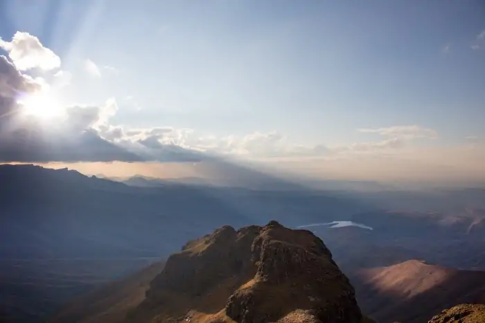 Blick vom Amphitheater der drakensberge in Südafrika